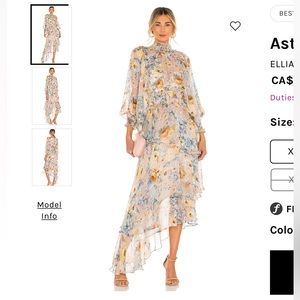 Gorgeous floaty floral dress size medium